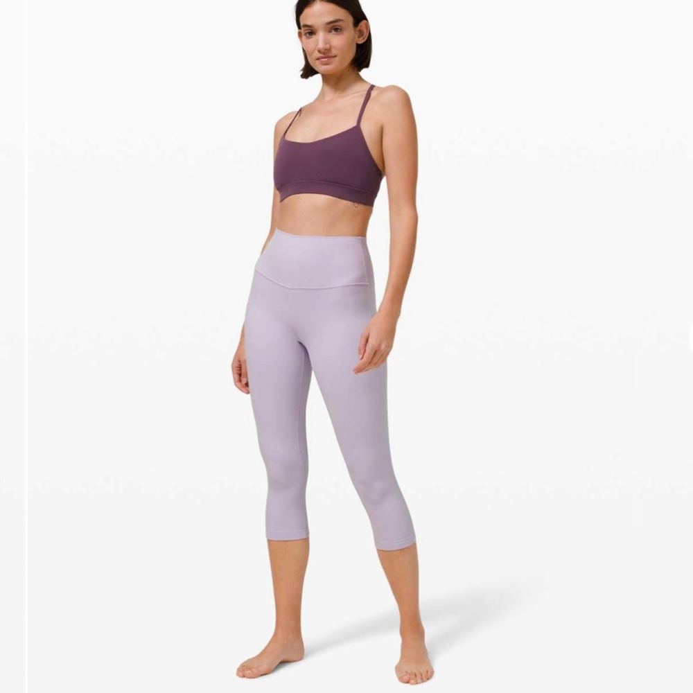 Lululemon Align buttery-soft Nulu™ Crop *21" Lavender Dew Size 4
